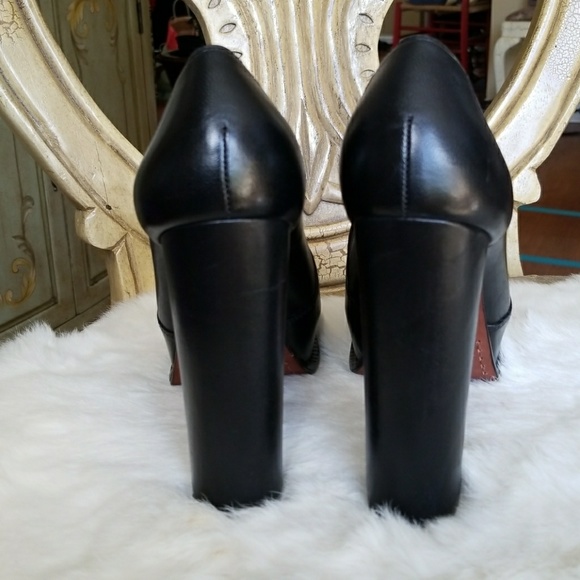 ✔Elizabeth and James black Mae pumps - Picture 5 of 9